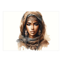 Desert Muse Watercolor Portrait (Print Only)