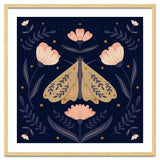 Moth And Flowers thumbnail