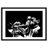 Don Cherry American Jazz Trumpeter in Grayscale thumbnail