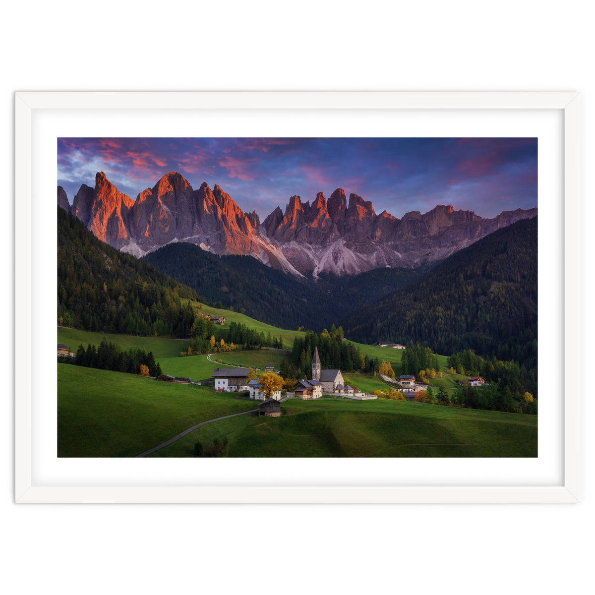 Santa Maddalena at sunset