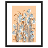 Linocut Flower Meadow Peach Fuzz thumbnail