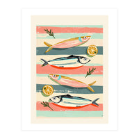 Sardines On Stripes (Print Only)