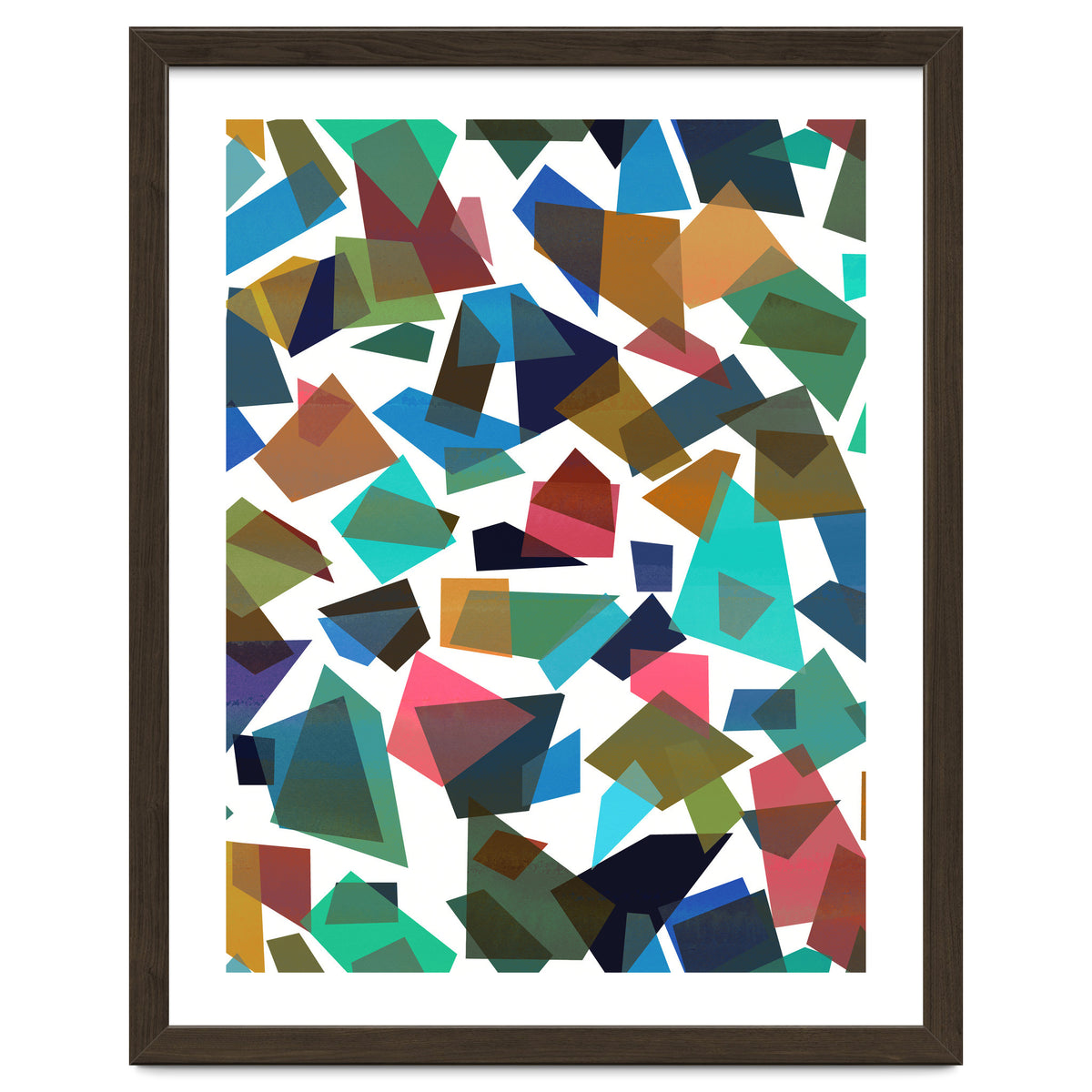 Geometric Squares Collage Colorful