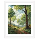 Vibrant Summer Forest Landscape Painting thumbnail