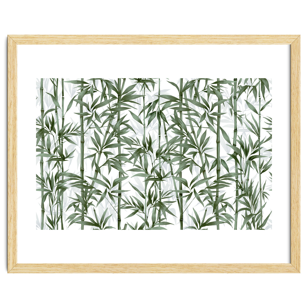 Bamboo Moody Green White