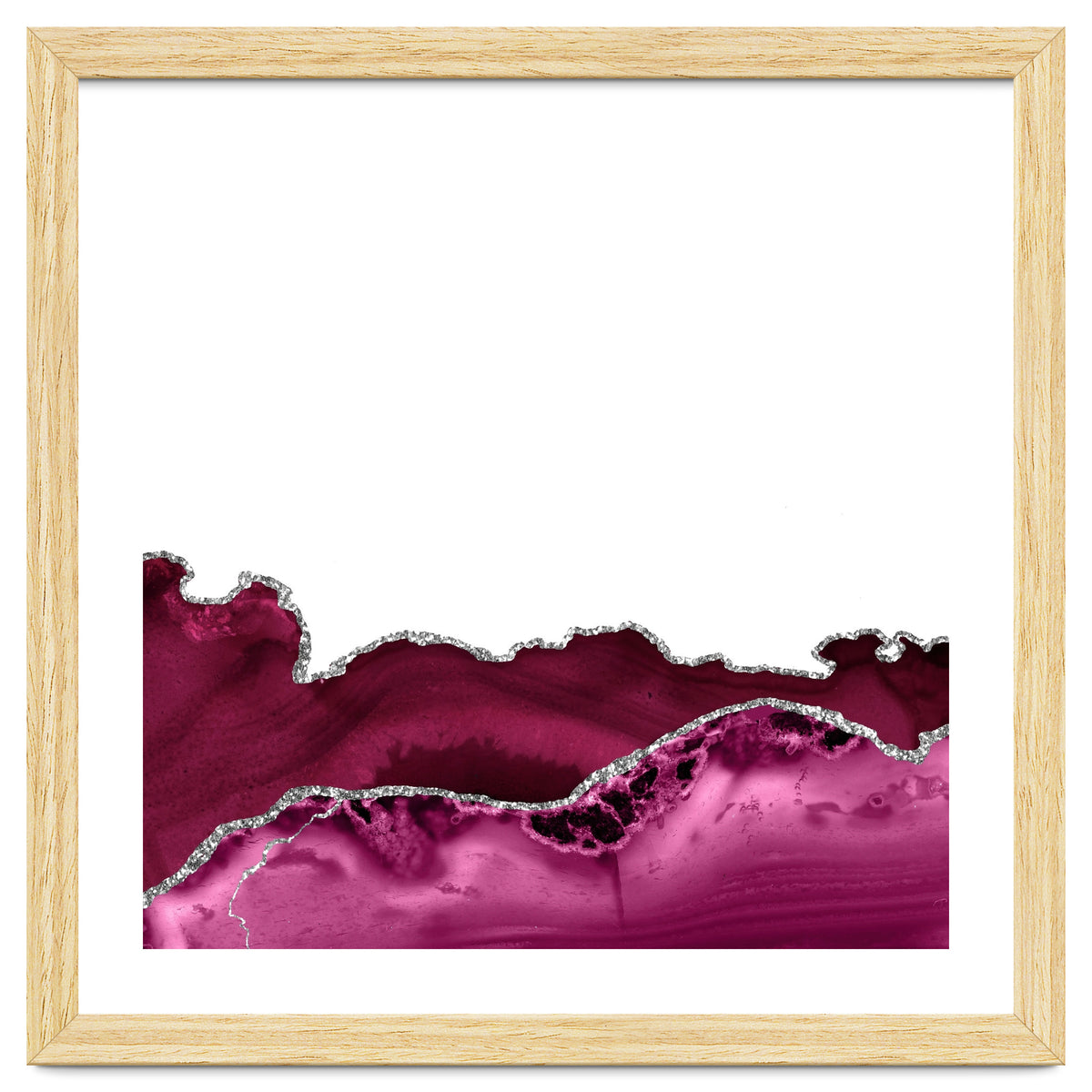 Burgundy & Silver Agate Texture 16