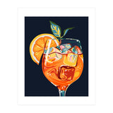 Hawaiian Cocktail, Fresh Orange Fruity Mimosa, Pop Of Color Food Bohemian Eclectic Modern Drink (Print Only) thumbnail