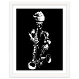 Rahsaan Roland Kirk Jazz Music Legend in Grayscale thumbnail