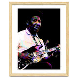 Muddy Waters American Blues Singer Legend Colorful Art thumbnail