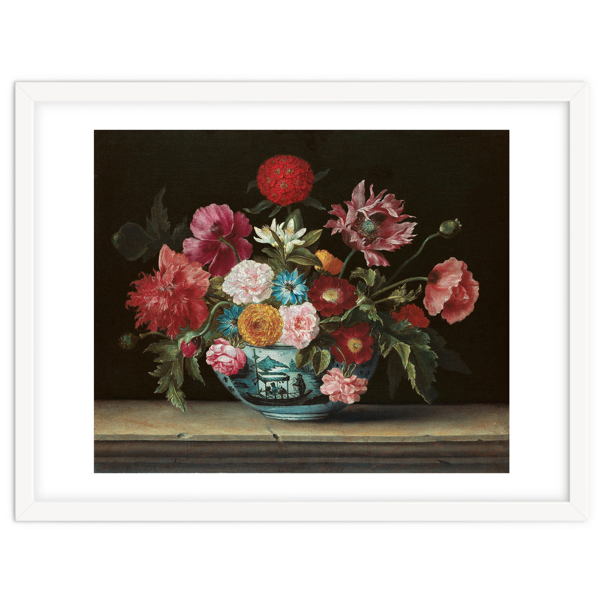 Jacques Linard (París (?), c. 1600-Paris, 1645). Chinese Bowl with Flowers (1640). Oil on canvas....