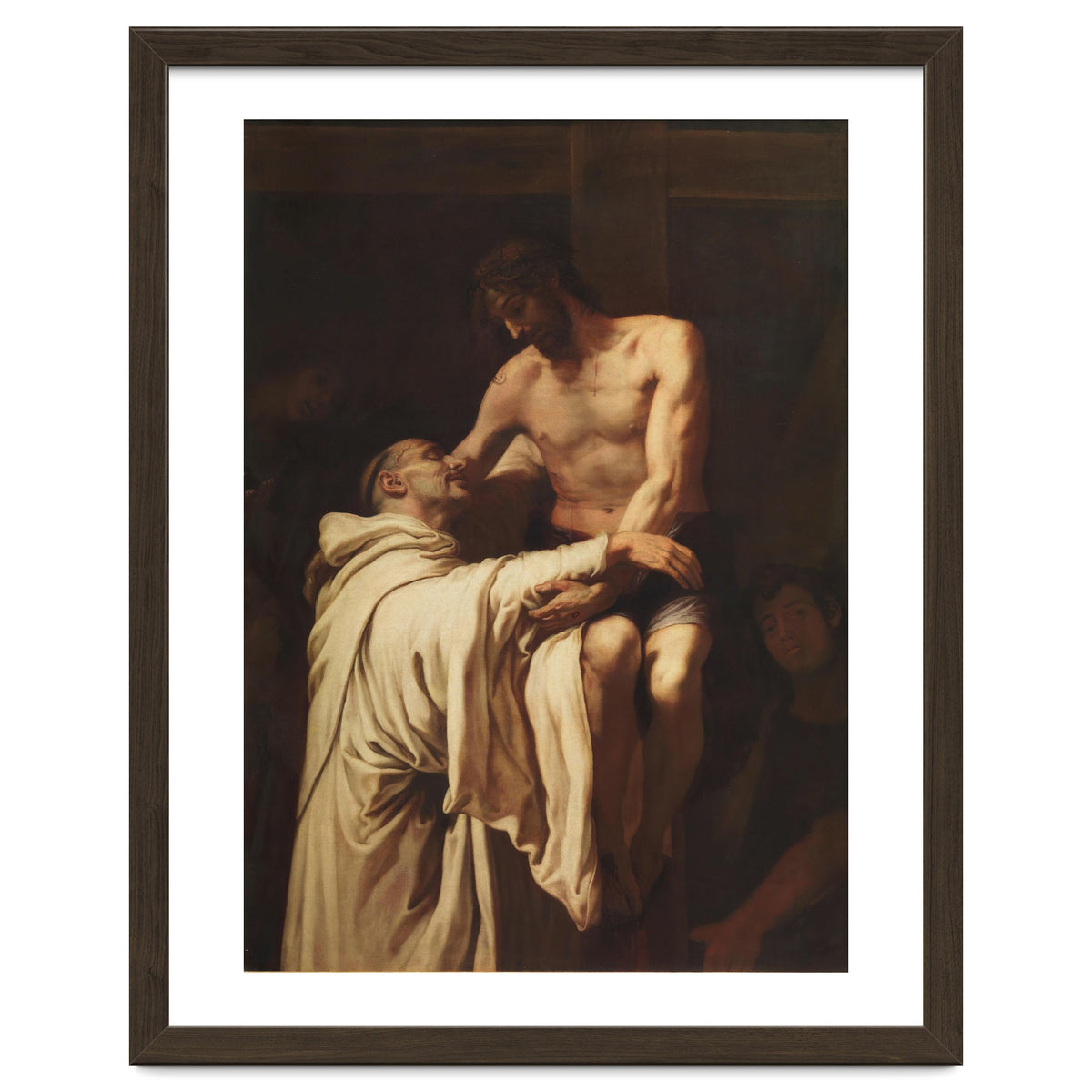 Francisco Ribalta / 'Christ Embracing Saint Bernard', ca.  1626, Spanish School, Oil on canvas.