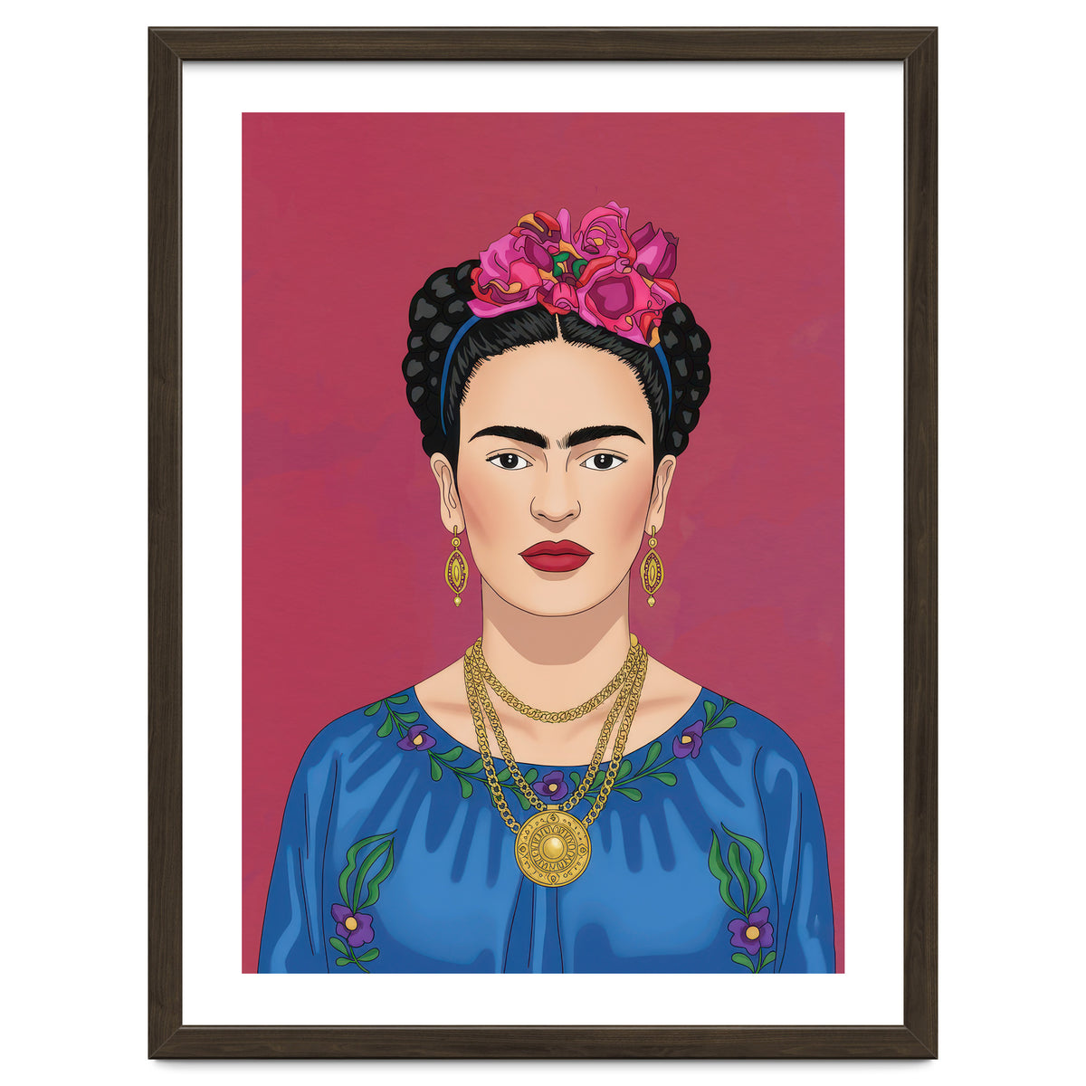 Frida Kahlo Portrait Illustration