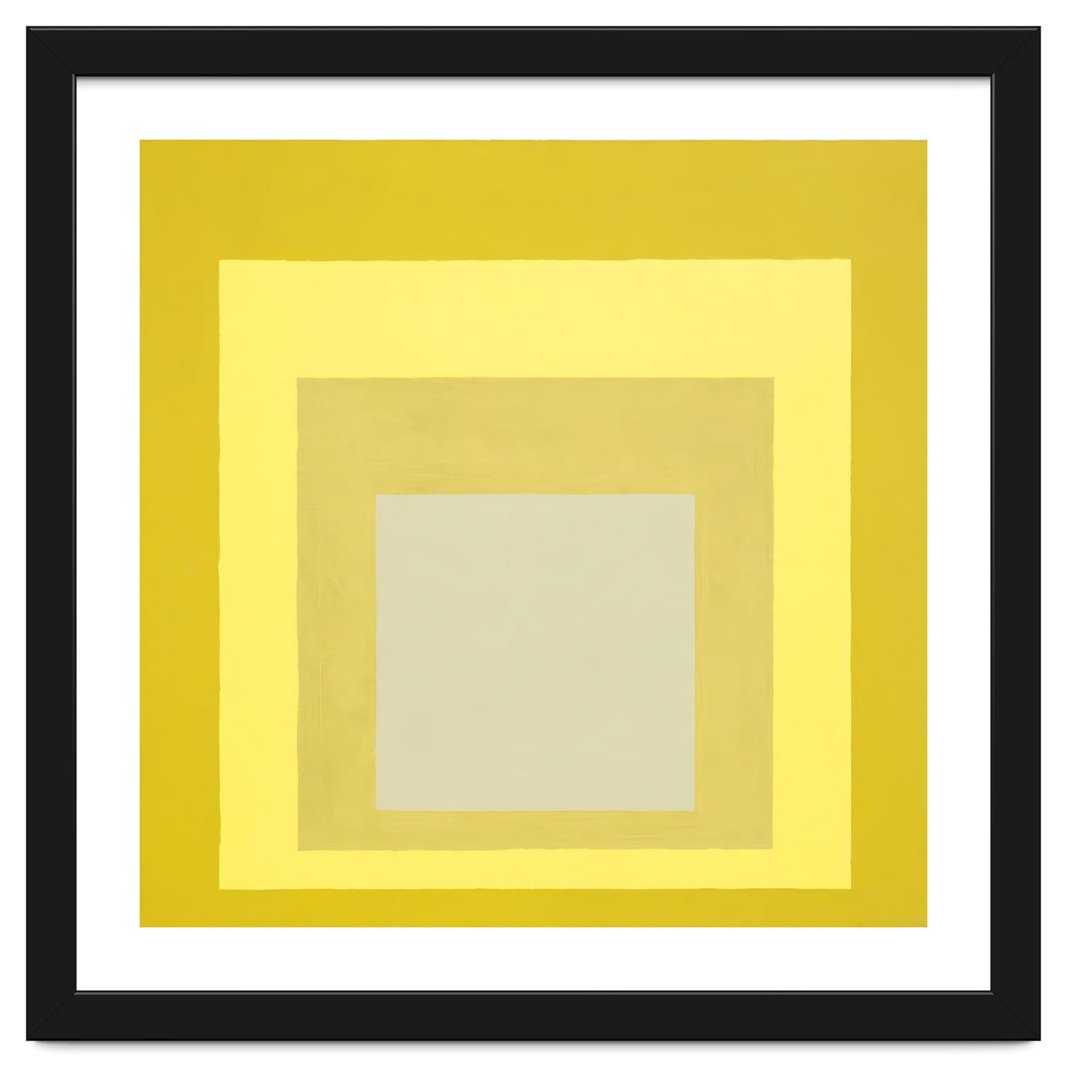 JOSEF ALBERS - HOMAGE TO THE SQUARE YELLOW WHITE
