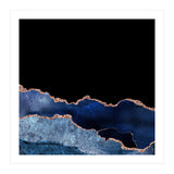 Navy & Rose Gold Agate Texture 10 (Print Only) thumbnail