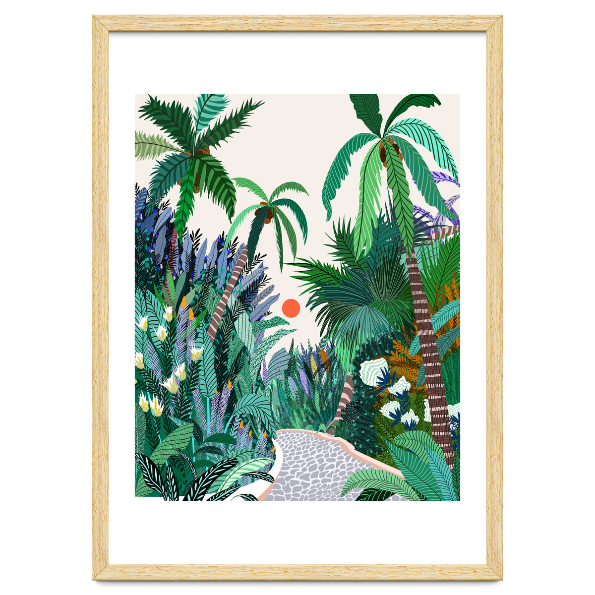 The Urban Jungle Route, Botanical Tropical Nature Plants, Forest Bohemian Eclectic Trees, Exotic Garden Palm Travel Boho