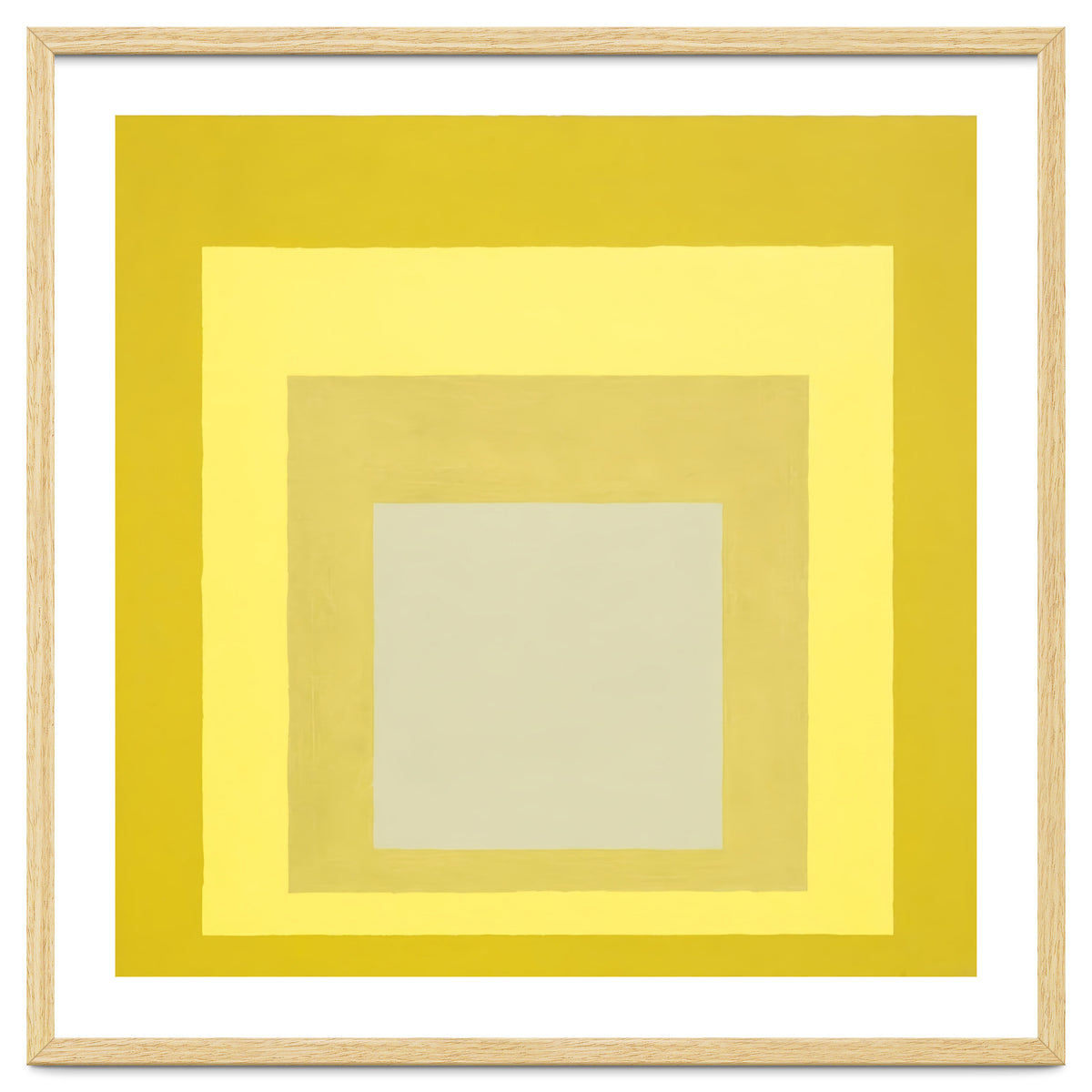 JOSEF ALBERS - HOMAGE TO THE SQUARE YELLOW WHITE