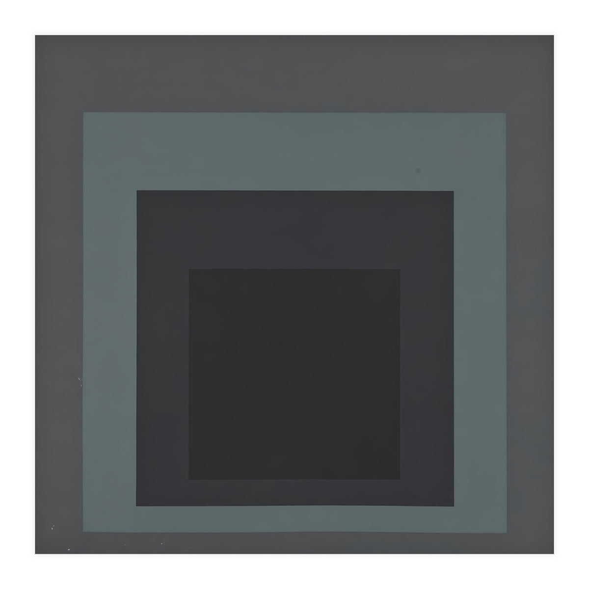 JOSEF ALBERS - HOMAGE TO THE SQUARE BLACK GREY (Print Only)