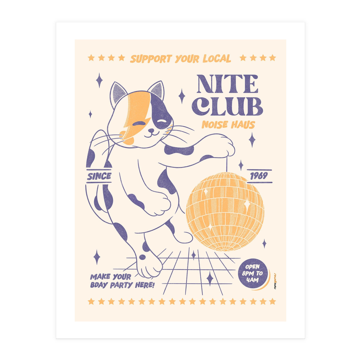 Support Your Local Nite Club (Print Only)