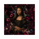 Mona Lisa And Dark Flowers (Print Only) thumbnail