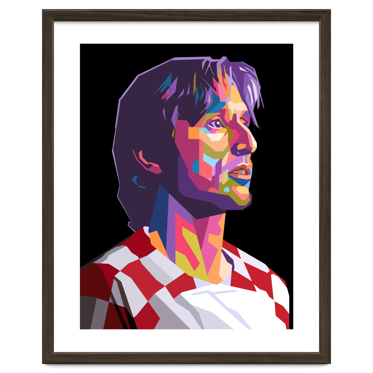 Luka Modric pop art portrait