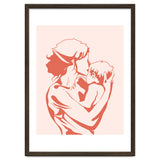 Motherhood, Human Emotion Line Art, Mother Parents Child Baby, Love Care Expression Bohemian Concept thumbnail
