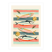 Sardines On Stripes (Print Only)