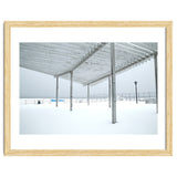 Sunshade site in the winter beach thumbnail