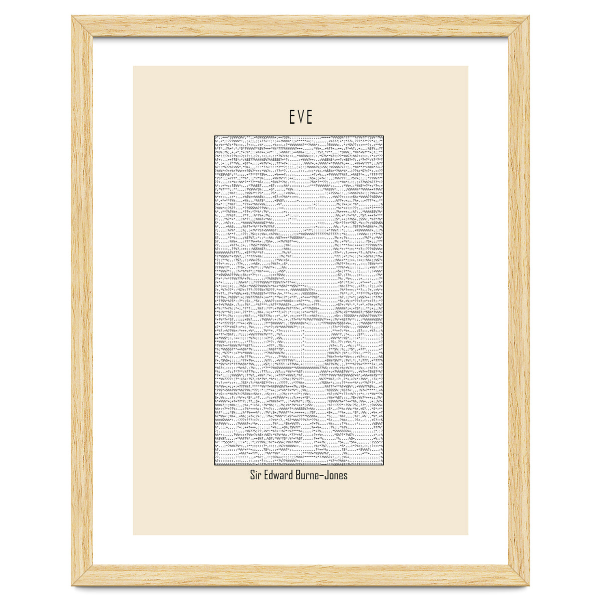 Eve – Sir Edward Burne–jones (ascii Art)