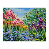 Vibrant Spring Meadow Oil Painting (Print Only) thumbnail