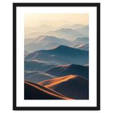 Misty Desert Mountain Range Art thumbnail