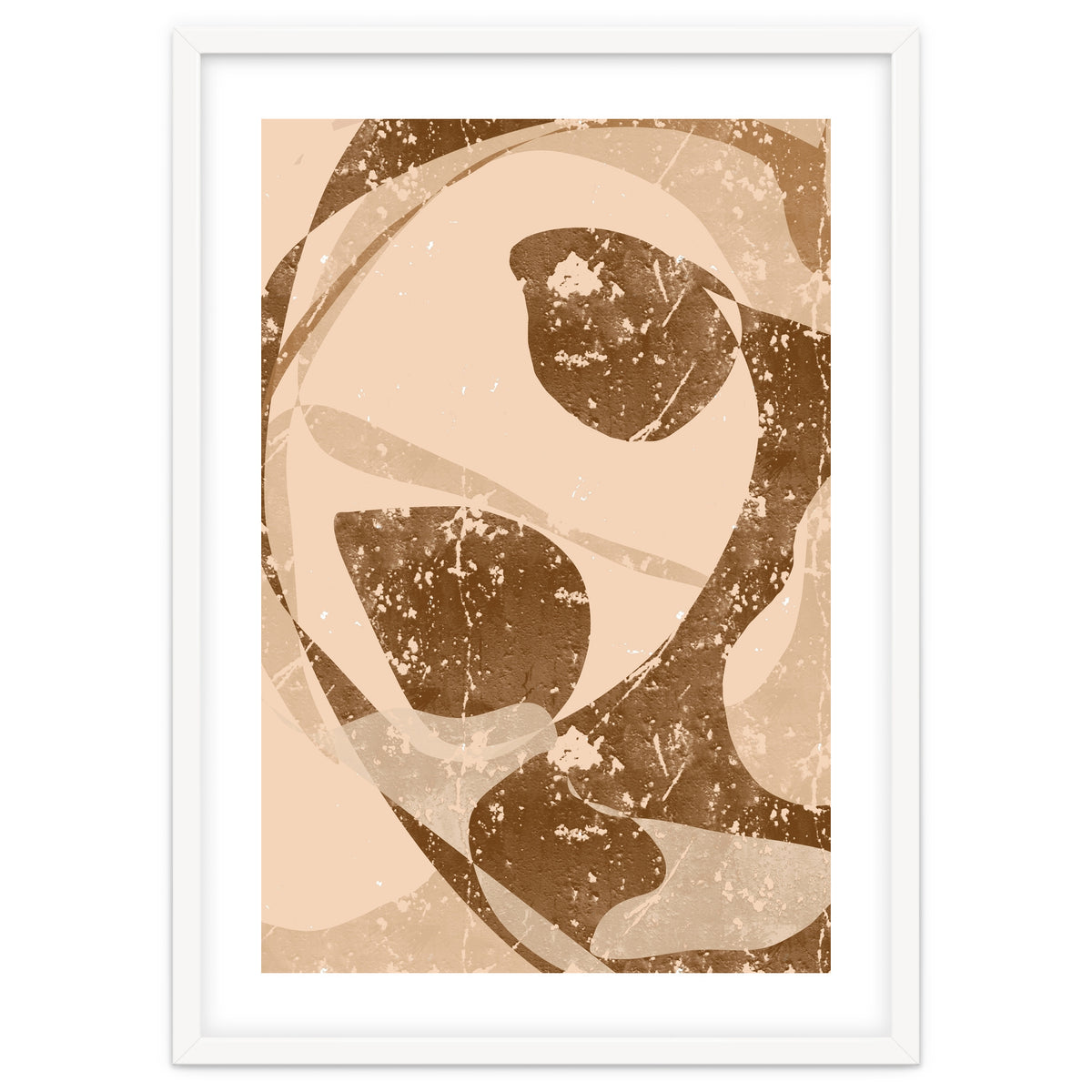 Abstract Brown Scratch