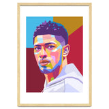 Jude Bellingham pop art portrait thumbnail