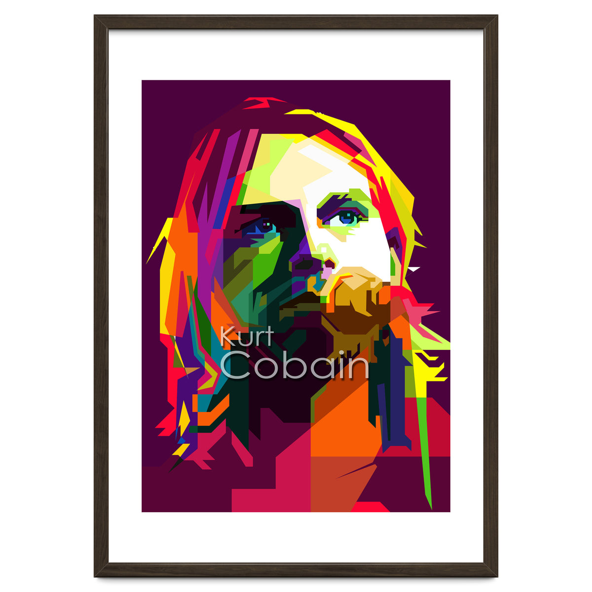 Kurt Cobain Grunge Music Pop Art WPAP