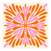 Symmetry Petals - pink and orange (Print Only)