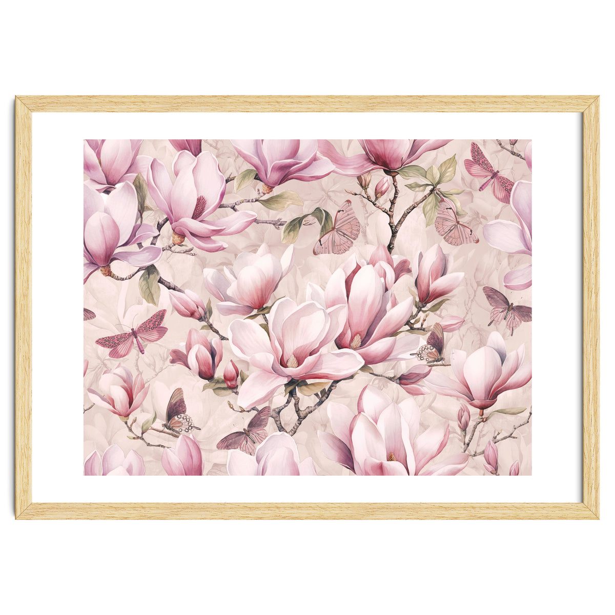 Magnolia And Butterfly