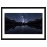 Starlit Reflection: Milky Way Over Mountain Lake thumbnail