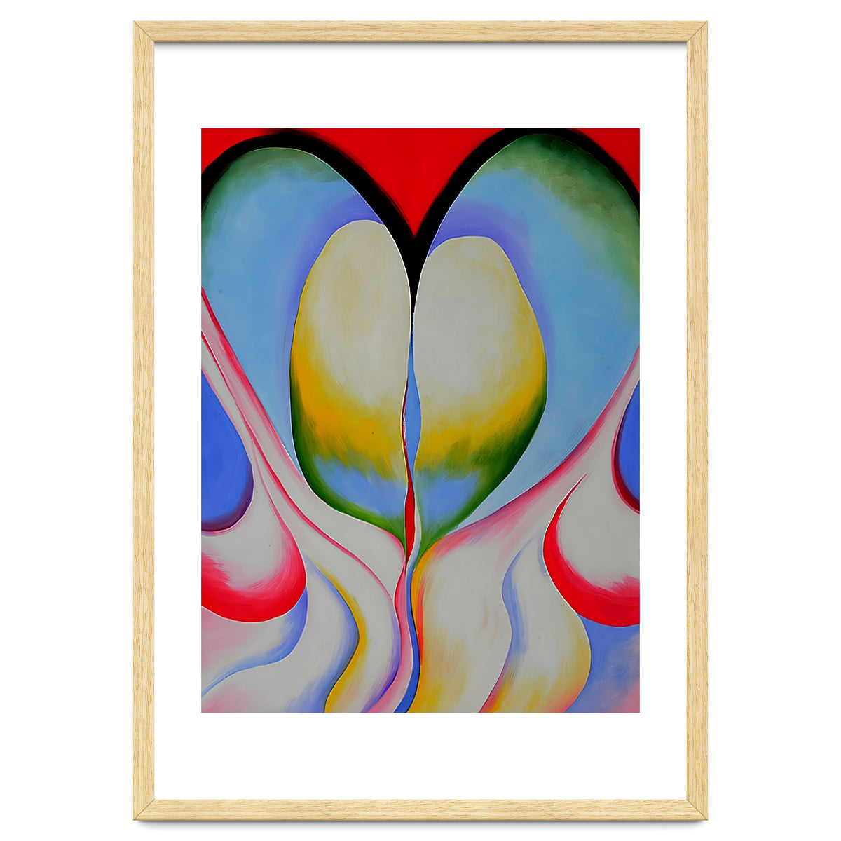 Georgia O’Keeffe – Series 1, No. 8 (1918) | Expressive Abstract Watercolor of Organic Rhythm and Modernist Form