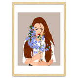 The Becoming, Nature Plants Bohemian Woman, Botanical Modern Mindful Self Care Self Love Positivity thumbnail