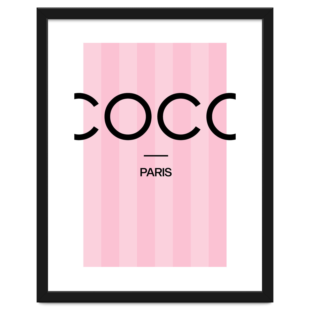 Paris Fashion Quote Art, Coco Chanel, Chic Decor