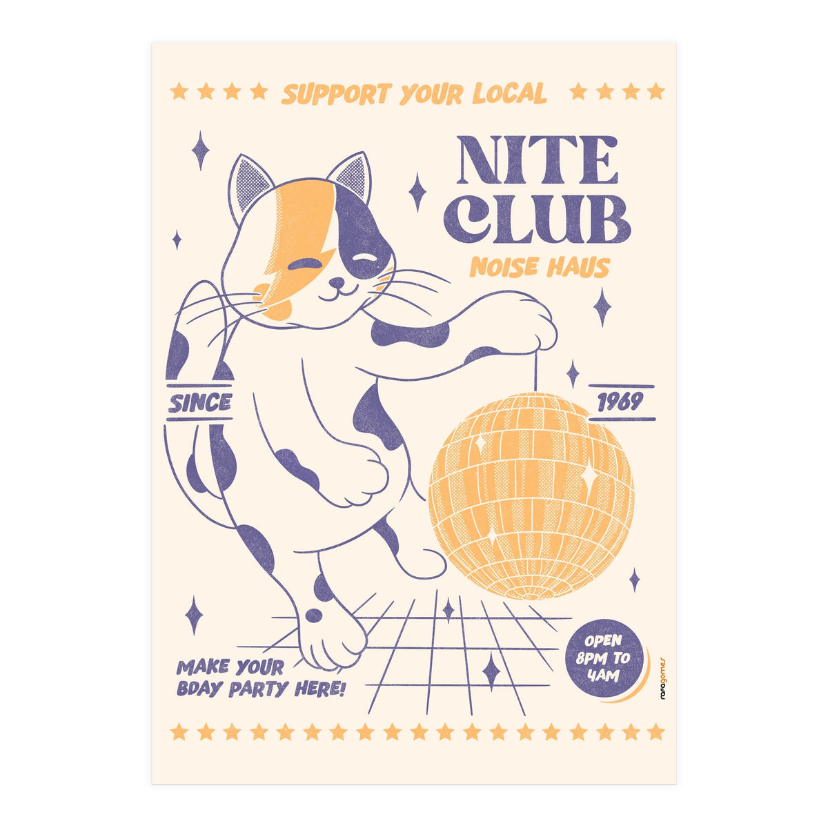 Support Your Local Nite Club (Print Only)