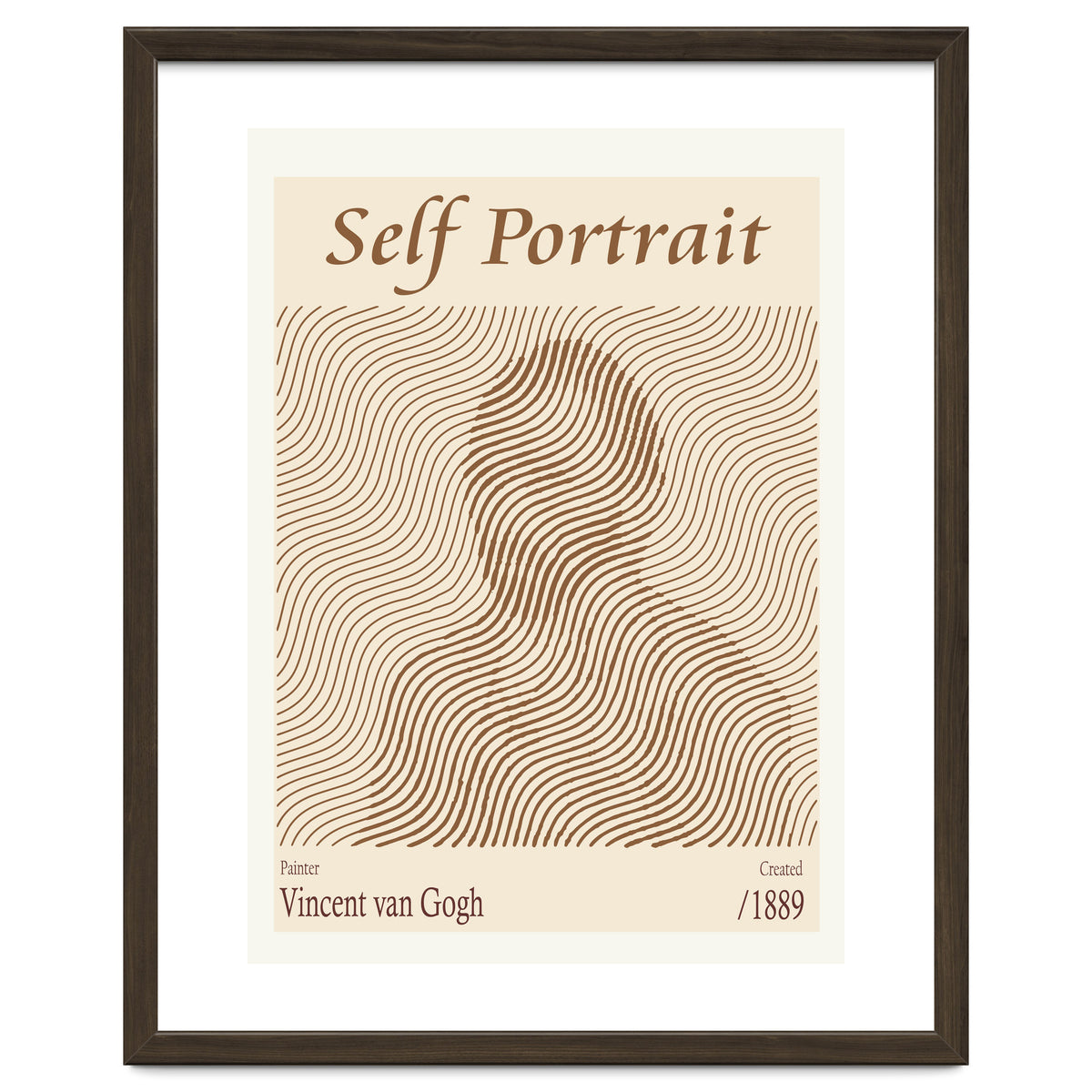 Self Portrait Vincent Van Gogh (1889)