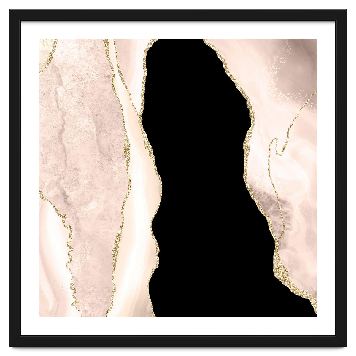 Ivory & Gold Agate Texture 02