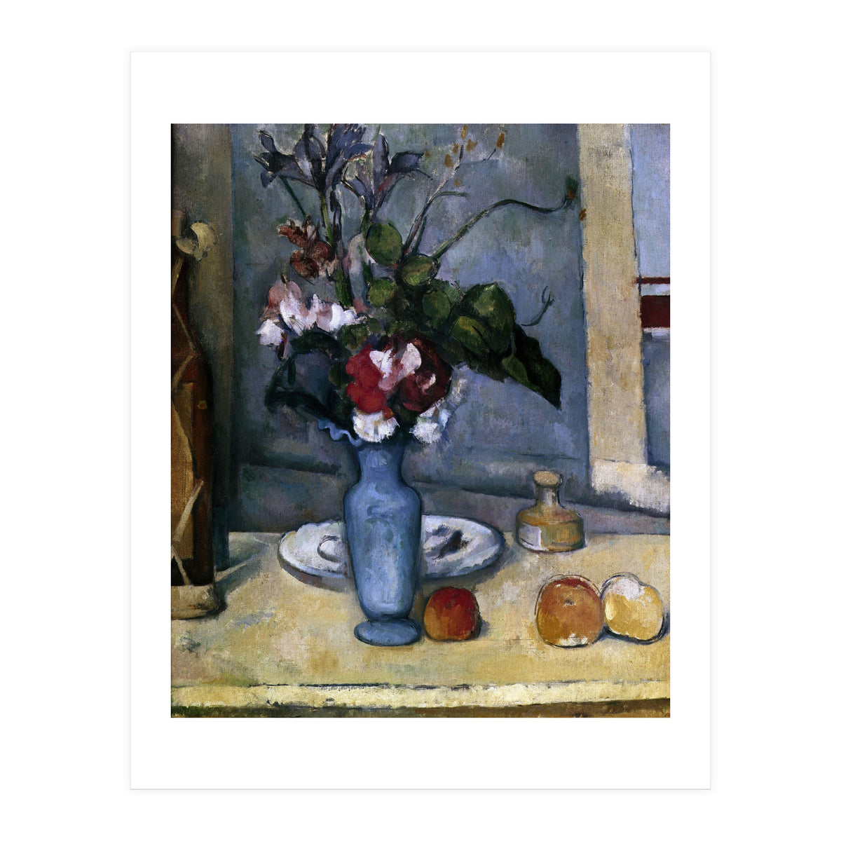 The Blue Vase - 1885/87 - 62x51 cm - oil on canvas - French Post-Impressionism. (Print Only)