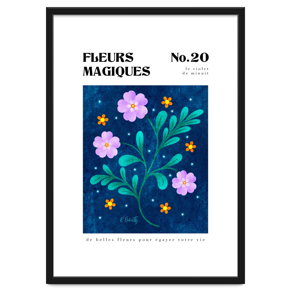 Magical Flowers No.20 Midnight Purple