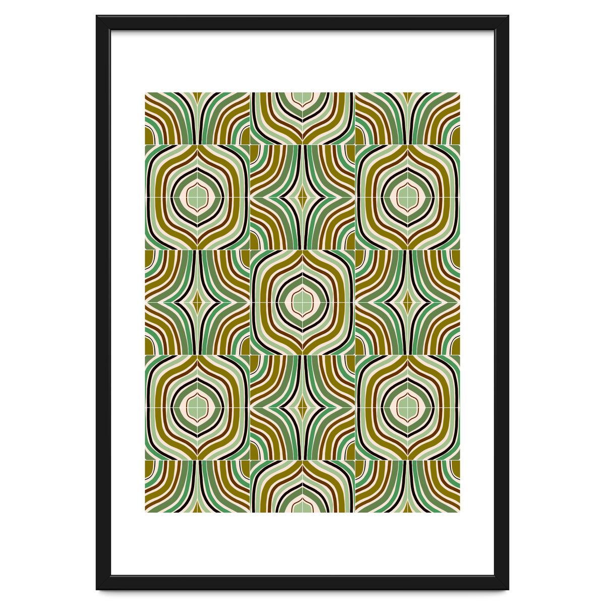 Jade Retro Rainbow Tiles