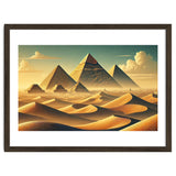 Vintage Egypt, Pyramids Of Giza Poster thumbnail