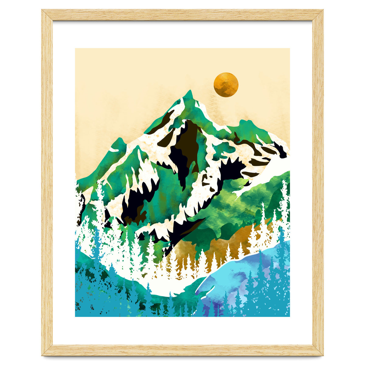 Grass Is Greener Wherever It Is Loved Positivity Nature Landscape Snow, Winter Mountains Painting Forest, Wild Travel Adventure