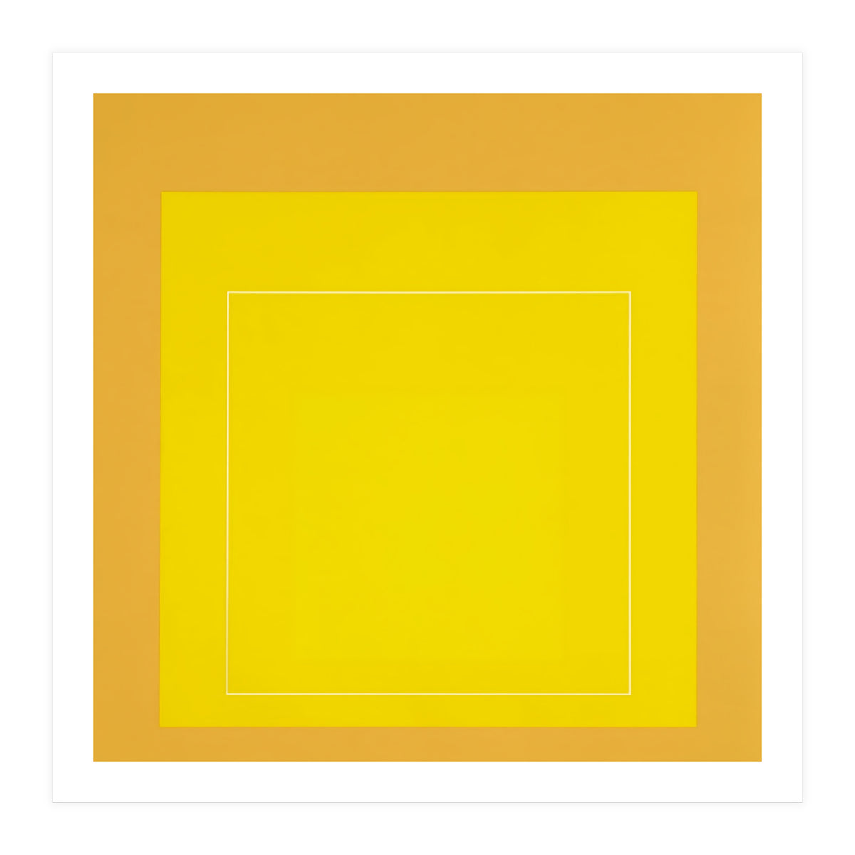 JOSEF ALBERS - HOMAGE TO THE SQUARE YELLOW   (Print Only)