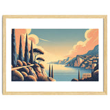 Vintage French Riviera Poster, France thumbnail