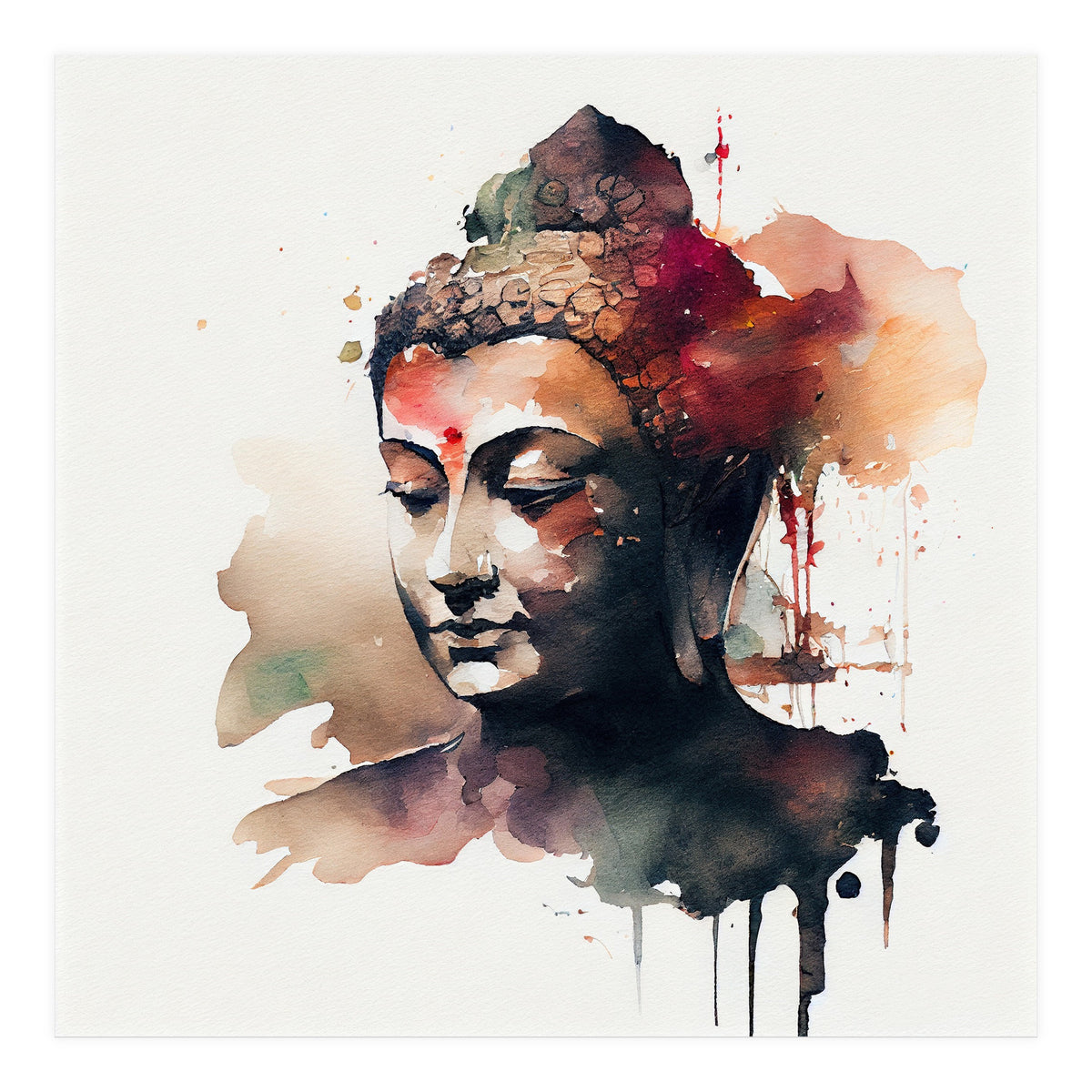 Ethereal Silence Buddha (Print Only)